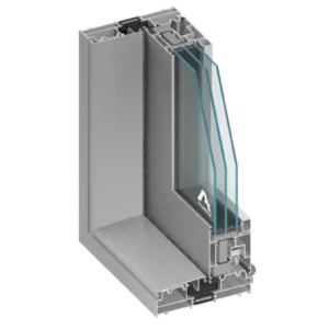 Porte coulissante aluminium MB-77HS – élégance et isolation performante
