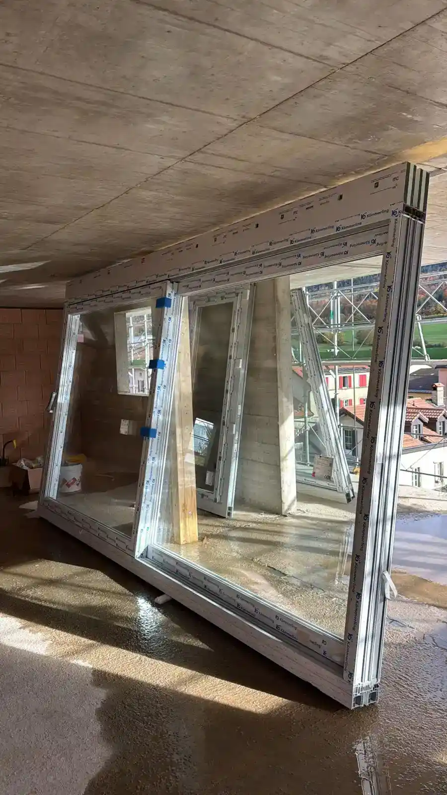 Porte aluminium installation Suisse romande