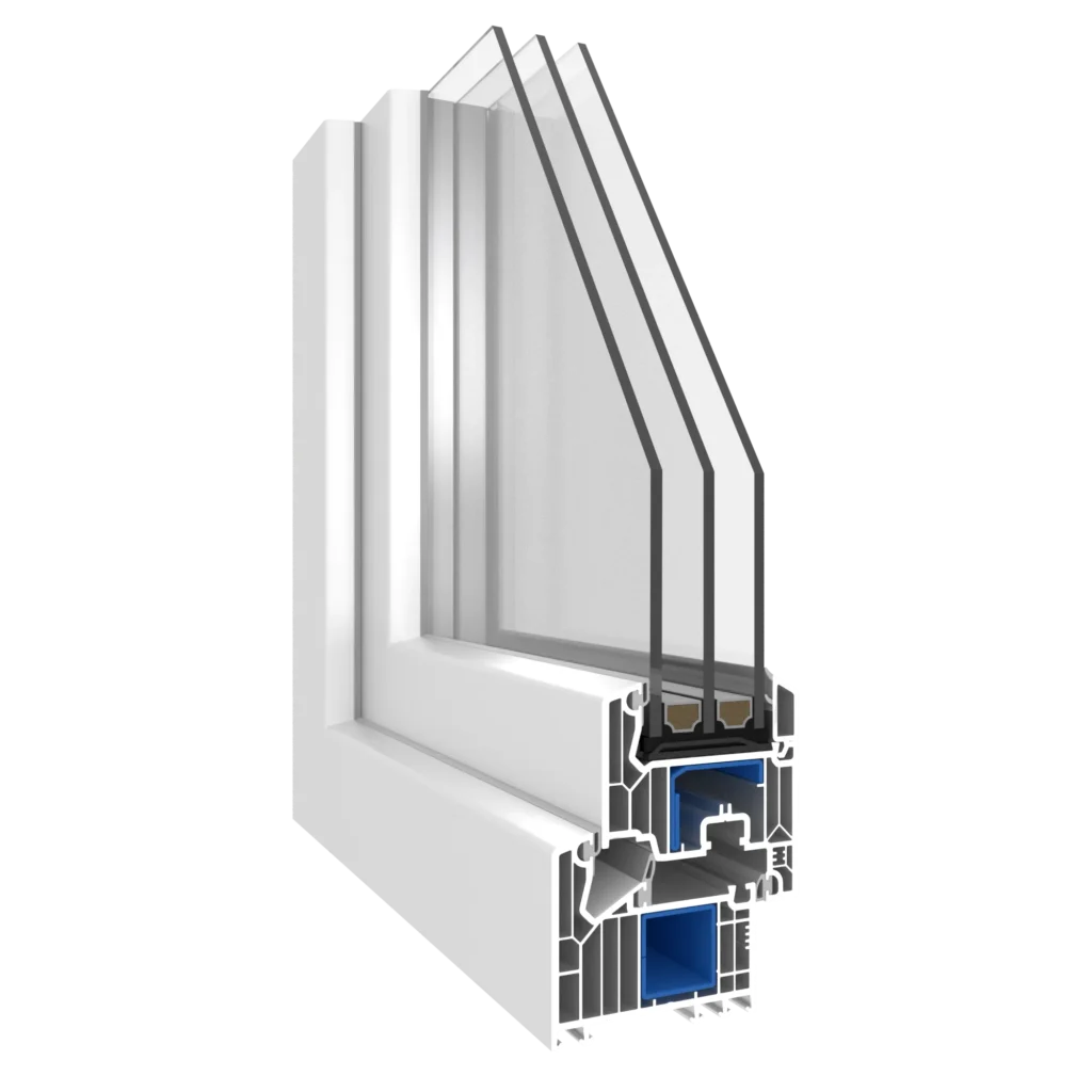 Porte aluminium MB-86 — hautes performances thermiques et design contemporain