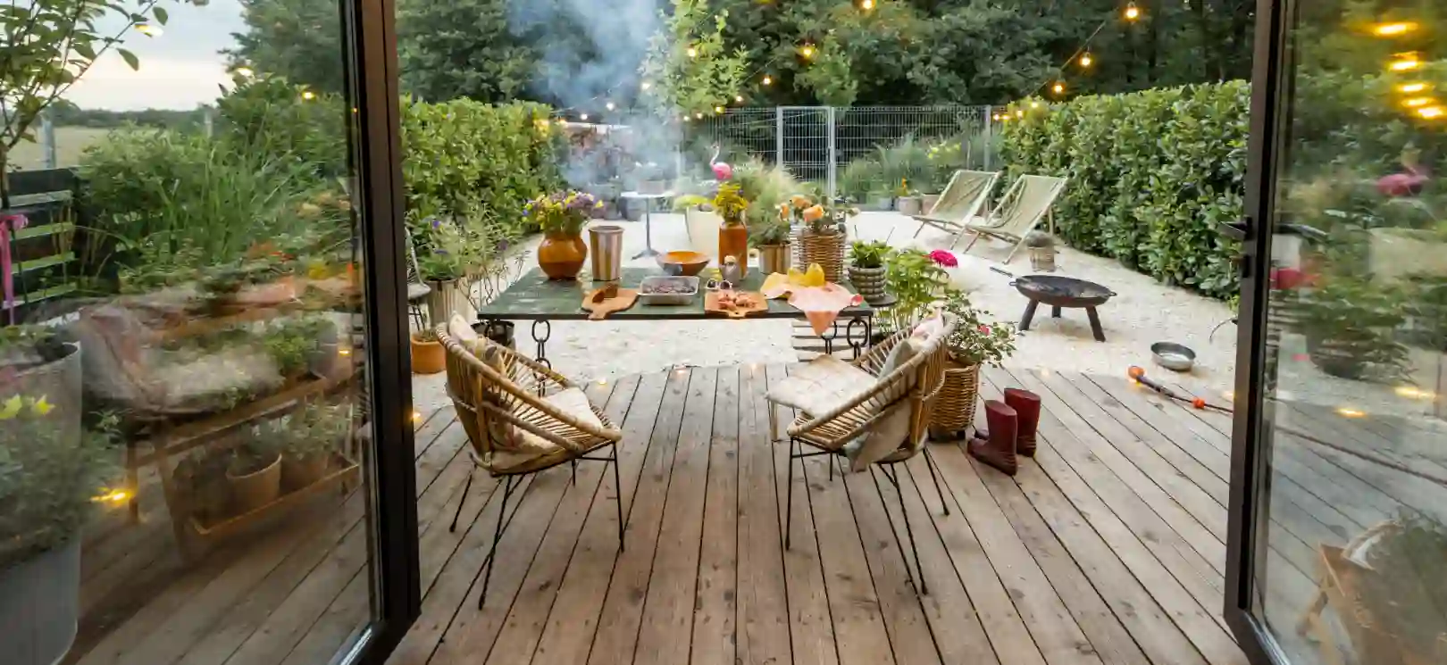 Terrasse sur mesure en bois et composite par Kaisen SA en Suisse romande